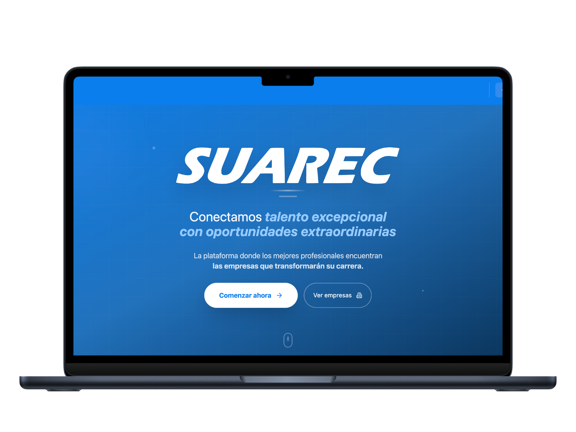 Screenshot of Suarec - Platform to find job opportunities and connect with employers.